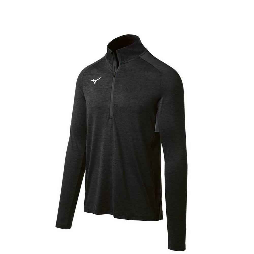 Maglione Mizuno Alpha 1/2 Cerniera Uomo - Nere - 23814-NYIH